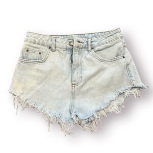 Topshop Moto KIRI Distressed Jean Shorts
